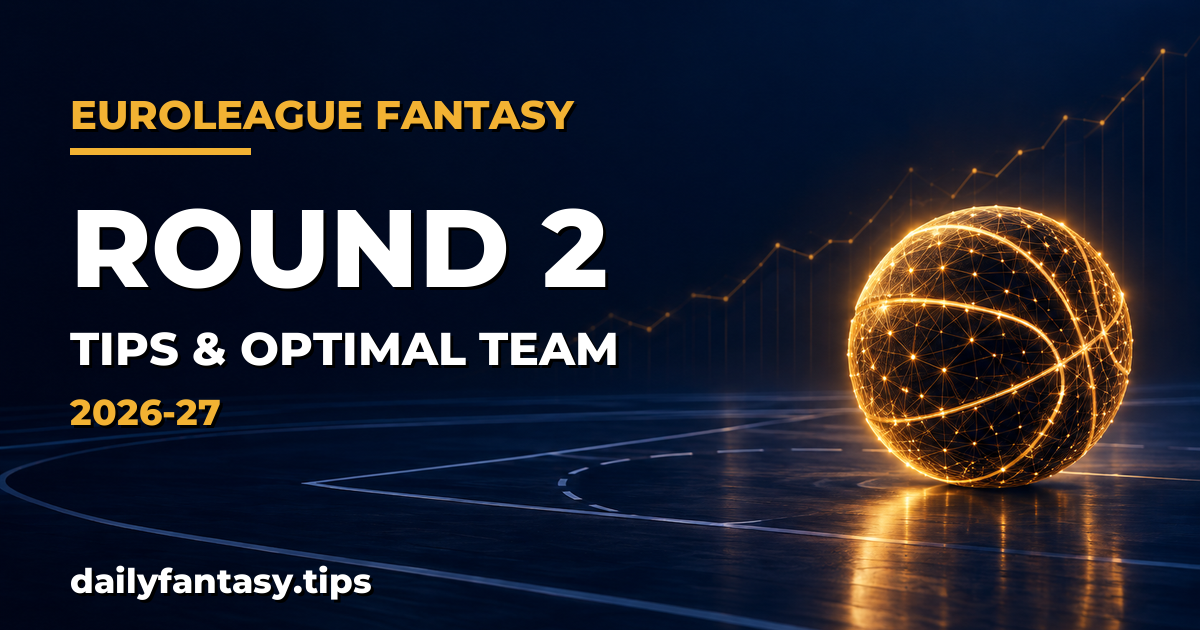 EuroLeague Fantasy Round 2 Tips: Optimal Team, Captain Picks & Budget Value